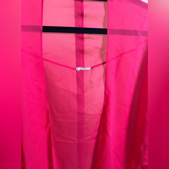 Wolford Swim Cover Up Sheer Red One Size - Picture 2 of 12